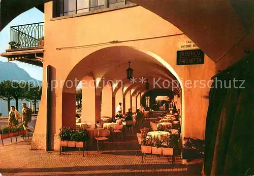 AK / Ansichtskarte Bellagio Lago di Como I Portici Albergo Barcheita 