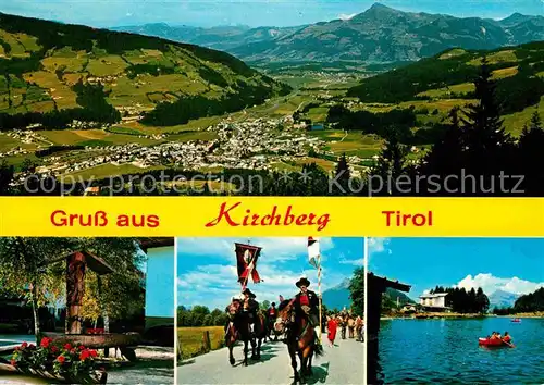 AK / Ansichtskarte Kirchberg Tirol Kitzbueheler Horn Pferd Fest  Kat. Kirchberg in Tirol