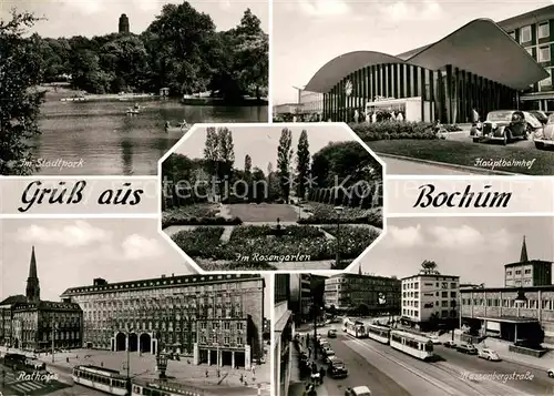 AK / Ansichtskarte Bochum Hauptbahnhof Rathaus Massenbergstrasse  Kat. Bochum