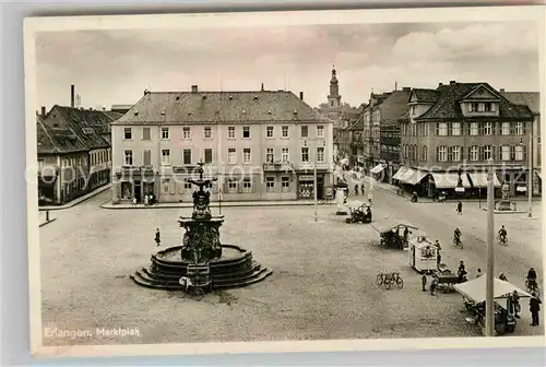 AK / Ansichtskarte Erlangen Marktplatz Kat. Erlangen