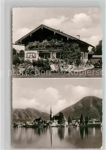 AK / Ansichtskarte Rottach Egern Tegernsee Fremdenheim Haus Enzianmarder