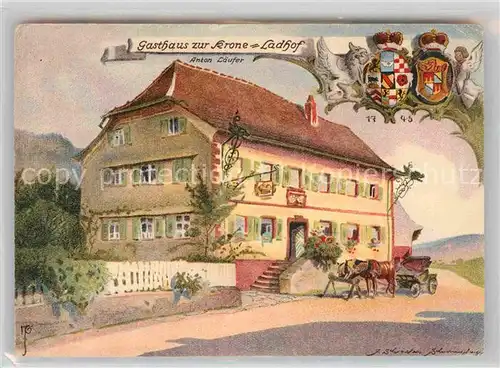 AK / Ansichtskarte Unterprechtal Gasthaus zur Krone Kat. Elzach