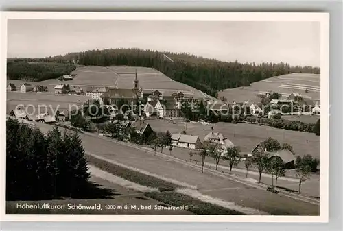 AK / Ansichtskarte Schoenwald Schwarzwald Panorama Kat. Schoenwald im Schwarzwald