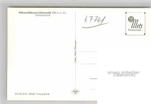 AK / Ansichtskarte Schoenwald Schwarzwald Panorama Kat. Schoenwald im Schwarzwald