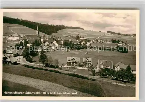 AK / Ansichtskarte Schoenwald Schwarzwald Panorama Kat. Schoenwald im Schwarzwald