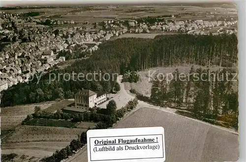 AK / Ansichtskarte Schwenningen Neckar Fliegeraufnahme mit Kinderheim Kurhaus Schoenblick Kat. Villingen Schwenningen