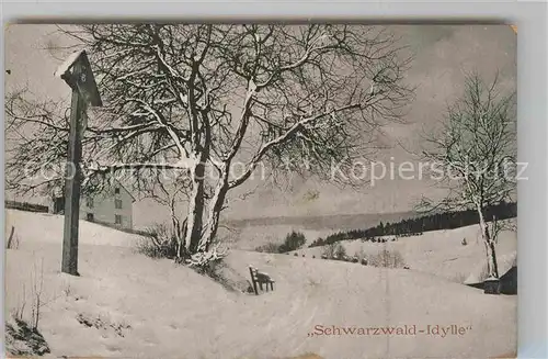 AK / Ansichtskarte Schwarzwald Winteridylle Kat. Regionales