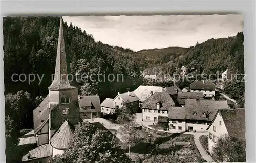 AK / Ansichtskarte Nussbach Schwarzwald Teilansicht mit Kirche Kat. Triberg im Schwarzwald