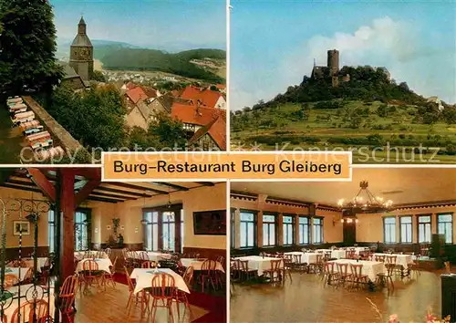 AK / Ansichtskarte Gleiberg Historische Burg und Ausflugsstaette Gaststaette Wappen