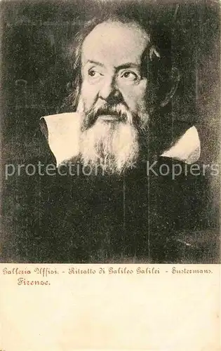 AK / Ansichtskarte Kuenstlerkarte Alte Kuenstler Justus Sustermans Ritratto Galileo Galilei Kat. Kuenstlerkarte