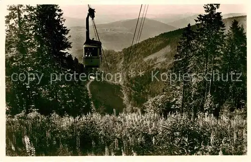 AK / Ansichtskarte Seilbahn Schauinsland Freiburg Breisgau  Kat. Bahnen