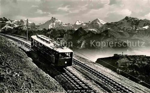 AK / Ansichtskarte Zahnradbahn Rigi Kulm  Kat. Bergbahn