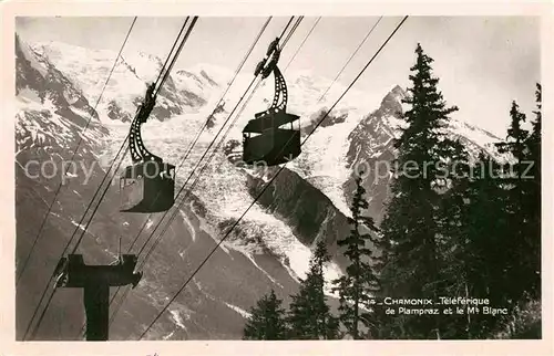 AK / Ansichtskarte Seilbahn Teleferique de Plampraz Chamonix Mont Blanc  Kat. Bahnen