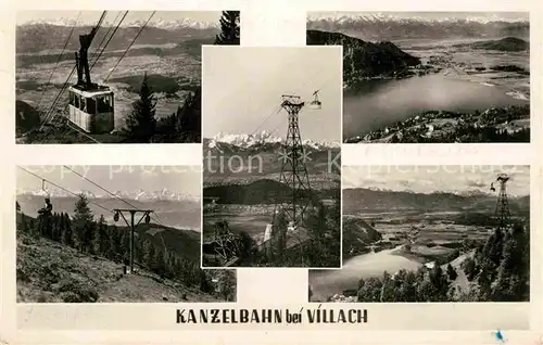AK / Ansichtskarte Seilbahn Kanzelbahn Villach  Kat. Bahnen