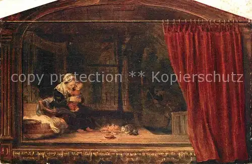 AK / Ansichtskarte Rembrandt Die Sogenannte Holzhackerfamilie  Kat. Persoenlichkeiten