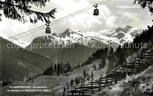 AK / Ansichtskarte Seilbahn Stubnerkogel Badgastein  Kat. Bahnen