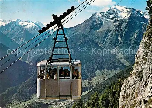 AK / Ansichtskarte Seilbahn Penkenseilbahn Gruenberg Mayrhofen Zillertal Kat. Bahnen