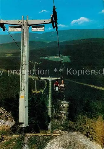 AK / Ansichtskarte Sessellift Arber Bayerischer Wald  Kat. Bahnen