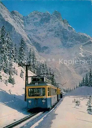 AK / Ansichtskarte Zahnradbahn Bayerische Zugspitzbahn Zugspitze  Kat. Bergbahn
