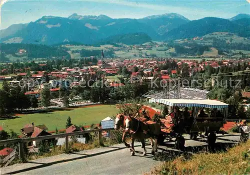 AK / Ansichtskarte Pferdekutschen Stellwagenfahrt Oberstdorf  Kat. Tiere