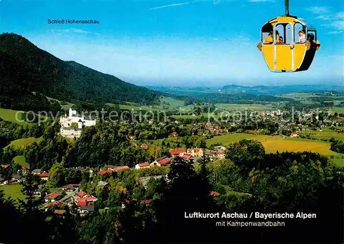 AK / Ansichtskarte Seilbahn Kampenwand Aschau Schloss Hohenaschau  Kat. Bahnen