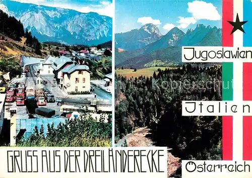 AK / Ansichtskarte Grenze Douane Zoll Dreilaendereck Jugoslawien Italien oesterreich  Kat. Zoll