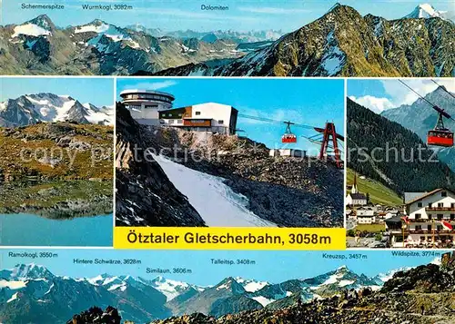 AK / Ansichtskarte Seilbahn oetztaler Gletscherbahn Soelden  Kat. Bahnen