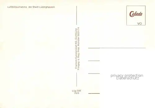 AK / Ansichtskarte Luedinghausen Fliegeraufnahme Kat. Luedinghausen