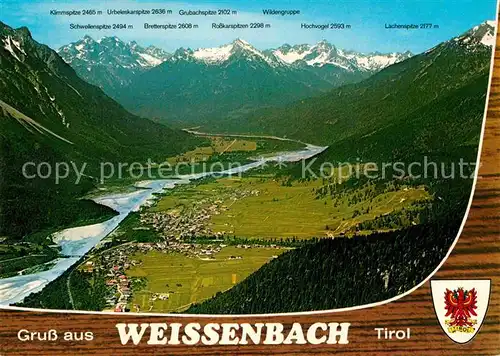 AK / Ansichtskarte Weissenbach Lech Hochvogel Grubachspitze Lachenspitze  Kat. Weissenbach am Lech