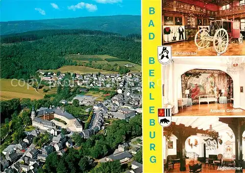 AK / Ansichtskarte Bad Berleburg Ahnensaal Amadis Gobelin Jagdzimmer  Kat. Bad Berleburg