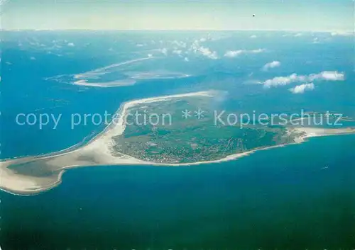 AK / Ansichtskarte Borkum Nordseebad Fliegeraufnahme Insel Juist  Kat. Borkum
