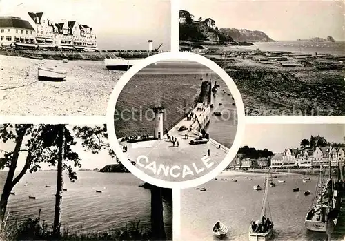 AK / Ansichtskarte Cancale Seebruecke Leuchtturm Strand Kat. Cancale