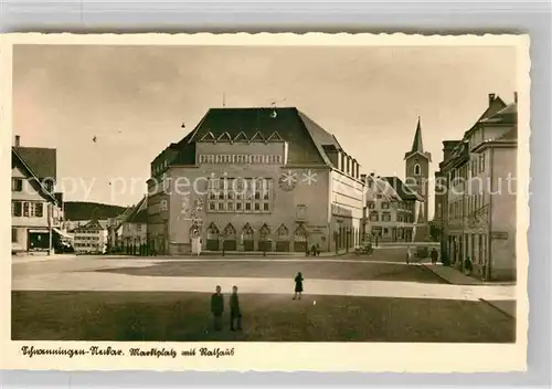 AK / Ansichtskarte Schwenningen Neckar Marktplatz Rathaus Kat. Villingen Schwenningen