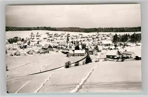 AK / Ansichtskarte Unterkirnach Winterpanorama Kat. Unterkirnach