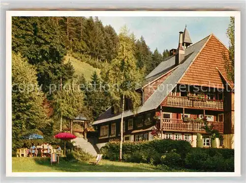 AK / Ansichtskarte Guetenbach Schwarzwald Hotel Cafe Bachhof