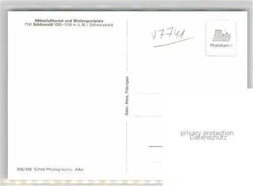 AK / Ansichtskarte Schoenwald Schwarzwald Ortsansicht Kat. Schoenwald im Schwarzwald