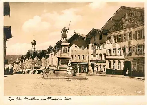 AK / Ansichtskarte Bad Toelz Mozarthaus und Winzerdenkmal Kat. Bad Toelz