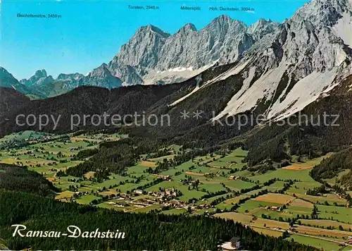 AK / Ansichtskarte Ramsau Dachstein Steiermark Panorama Hochplateau Dachsteingebirge Fliegeraufnahme Kat. Ramsau am Dachstein