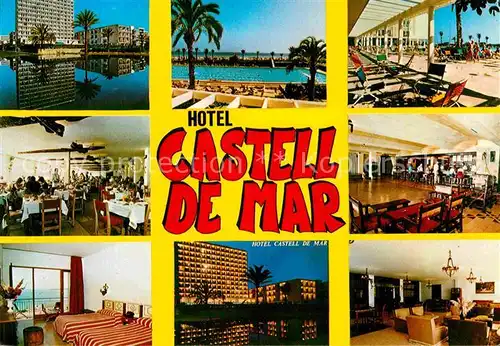 AK / Ansichtskarte Cala Millor Mallorca Hotel Castell de Mar Restaurant Swimming Pool Kat. Islas Baleares Spanien