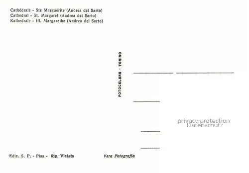 AK / Ansichtskarte Christentum S. Margherita Pisa Cattedrale Andrea del Sarto  Kat. Christentum