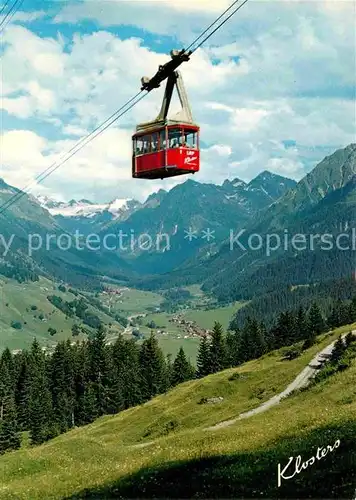 AK / Ansichtskarte Seilbahn Klosters Gotschnagrat Silvretta  Kat. Bahnen