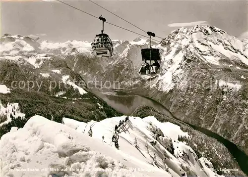 AK / Ansichtskarte Seilbahn Sessellift Jenner Steinernes Meer Watzmann Koenigssee  Kat. Bahnen