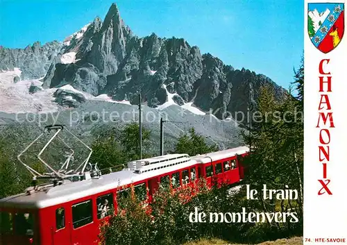 AK / Ansichtskarte Eisenbahn Petit Train Montenvers Dru Chamonix  Kat. Eisenbahn