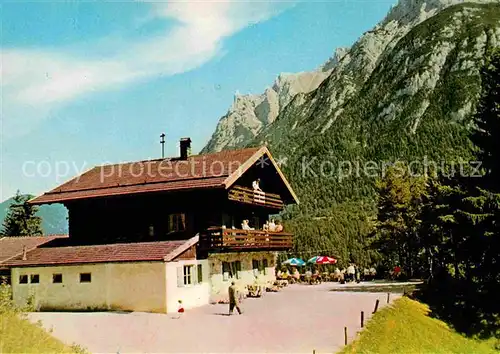 AK / Ansichtskarte Mittenwald Bayern Gasthaus Gletscherschliff  Kat. Mittenwald