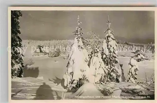 AK / Ansichtskarte Schoenwald Schwarzwald Pensin Martinskapelle Kat. Schoenwald im Schwarzwald