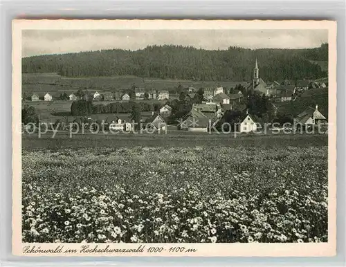 AK / Ansichtskarte Schoenwald Schwarzwald Panorama Kat. Schoenwald im Schwarzwald