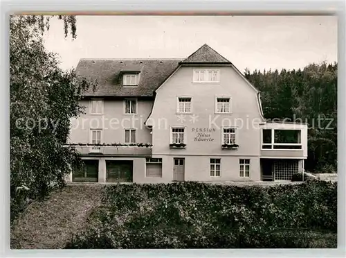 AK / Ansichtskarte Schoenwald Schwarzwald Pension Haus Baeuerle Kat. Schoenwald im Schwarzwald
