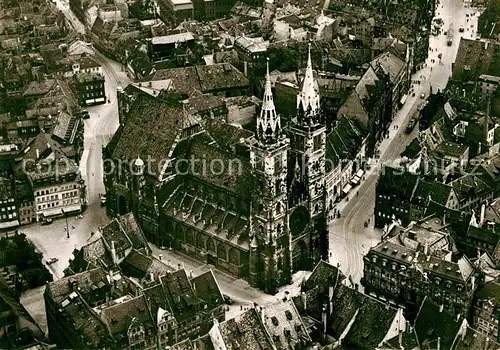 AK / Ansichtskarte Nuernberg Fliegeraufnahme St. Lorenzkirche Kat. Nuernberg