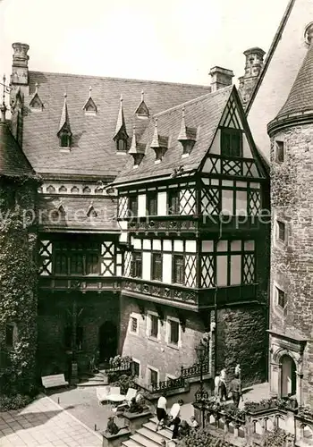 AK / Ansichtskarte Wernigerode Harz Feudalmuseum Schlosshof Kat. Wernigerode