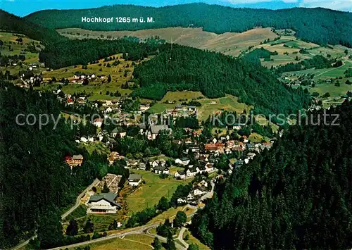 AK / Ansichtskarte Todtmoos Luftkurort Hochkopf Schwarzwald Fliegeraufnahme Kat. Todtmoos